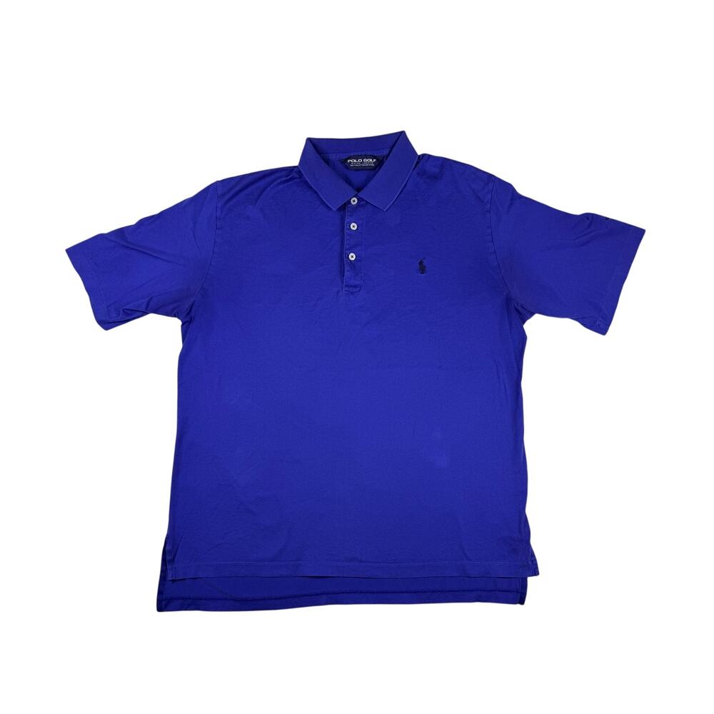Polo Ralph Lauren Men's Large Blue Classic Fit Short Sleeve Polo Shirt Cotton